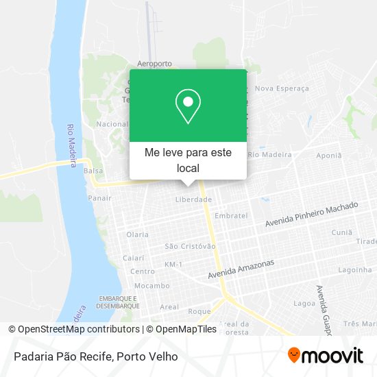 Padaria Pão Recife mapa