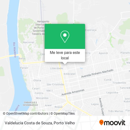 Valdelucia Costa de Souza mapa