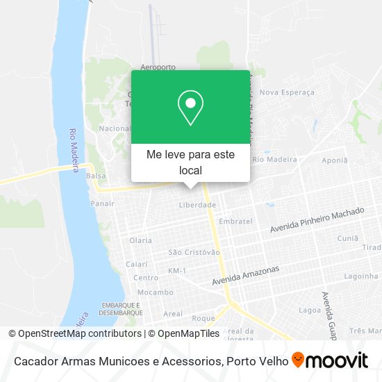 Cacador Armas Municoes e Acessorios mapa