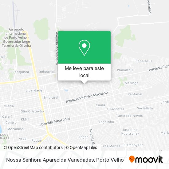 Nossa Senhora Aparecida Variedades mapa