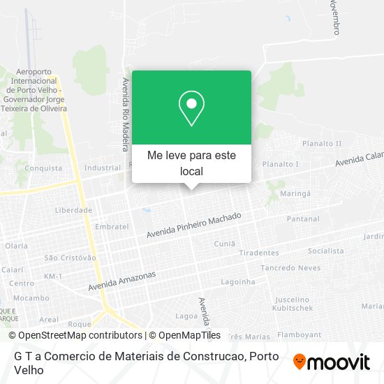 G T a Comercio de Materiais de Construcao mapa