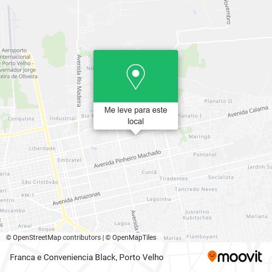Franca e Conveniencia Black mapa