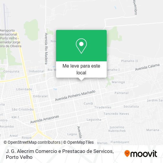 J. G. Alecrim Comercio e Prestacao de Servicos mapa