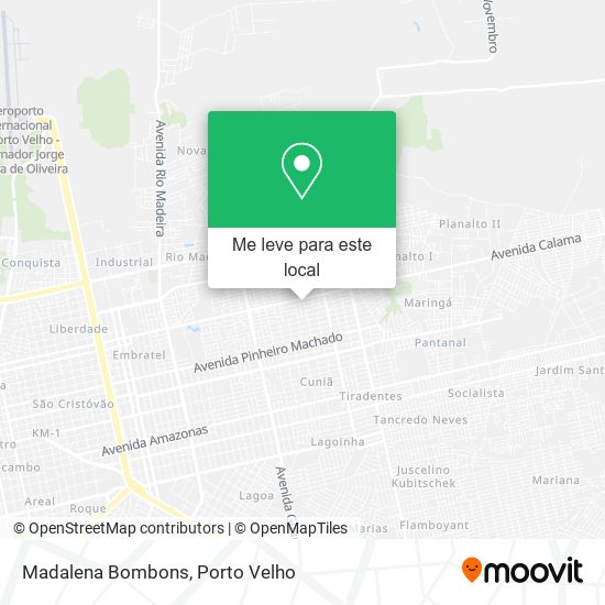 Madalena Bombons mapa