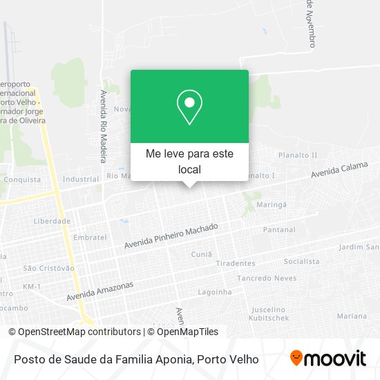 Posto de Saude da Familia Aponia mapa