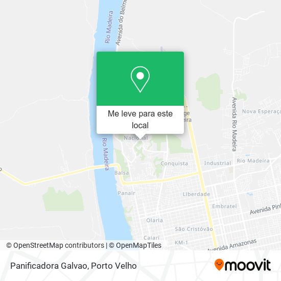 Panificadora Galvao mapa