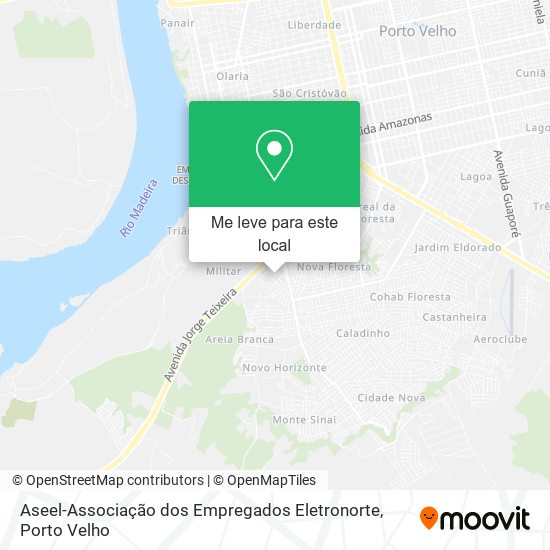 Aseel-Associação dos Empregados Eletronorte mapa