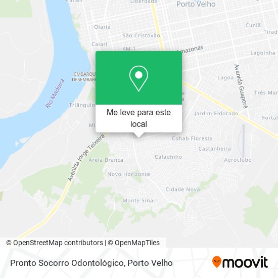 Pronto Socorro Odontológico mapa