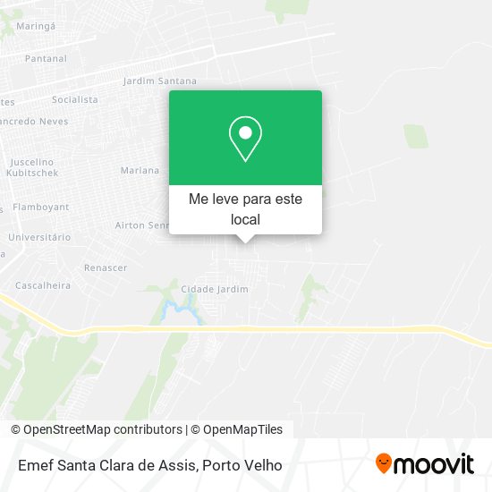 Emef Santa Clara de Assis mapa