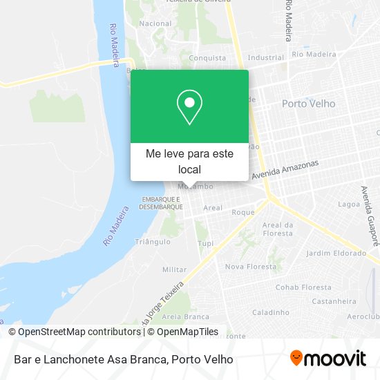Bar e Lanchonete Asa Branca mapa