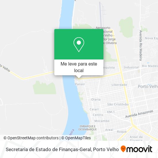 Secretaria de Estado de Finanças-Geral mapa