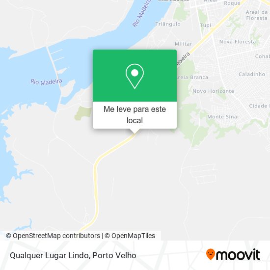 Qualquer Lugar Lindo mapa