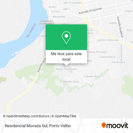 Residencial Morada Sul mapa