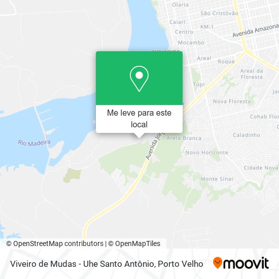 Viveiro de Mudas - Uhe Santo Antônio mapa