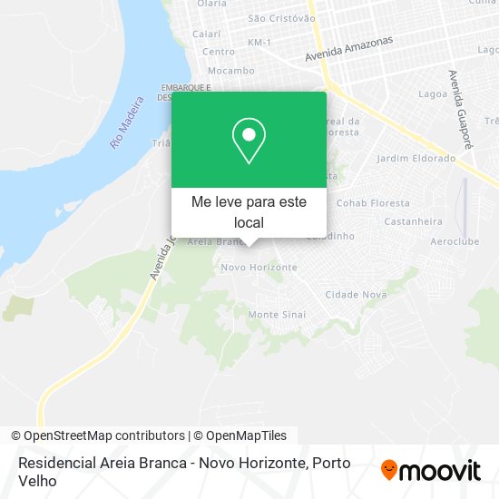 Residencial Areia Branca - Novo Horizonte mapa