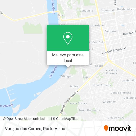 Varejão das Carnes mapa
