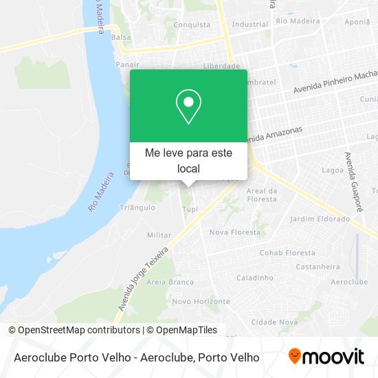 Aeroclube Porto Velho - Aeroclube mapa