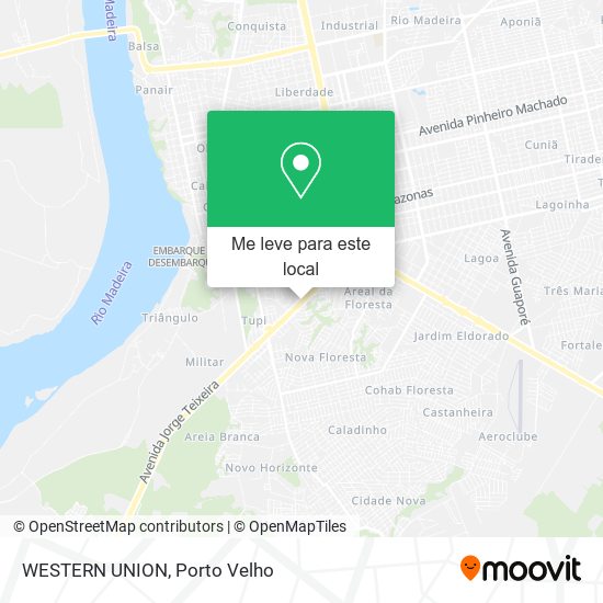 WESTERN UNION mapa