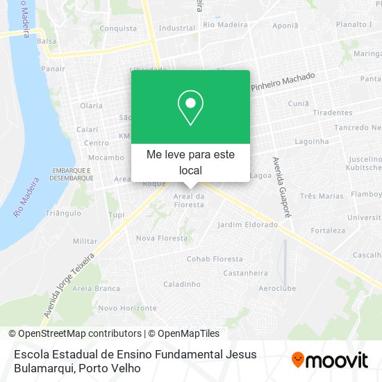 Escola Estadual de Ensino Fundamental Jesus Bulamarqui mapa