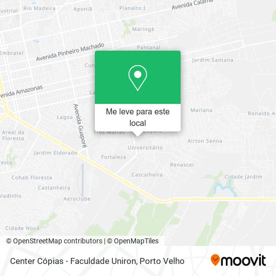 Center Cópias - Faculdade Uniron mapa