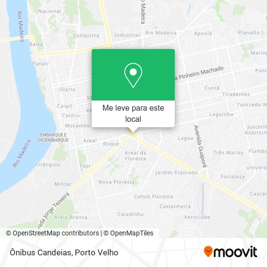 Ônibus Candeias mapa