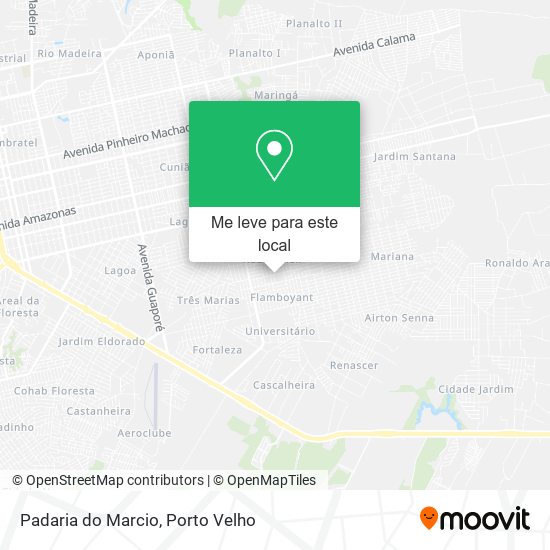 Padaria do Marcio mapa