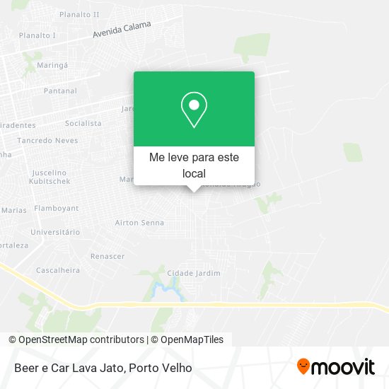 Beer e Car Lava Jato mapa