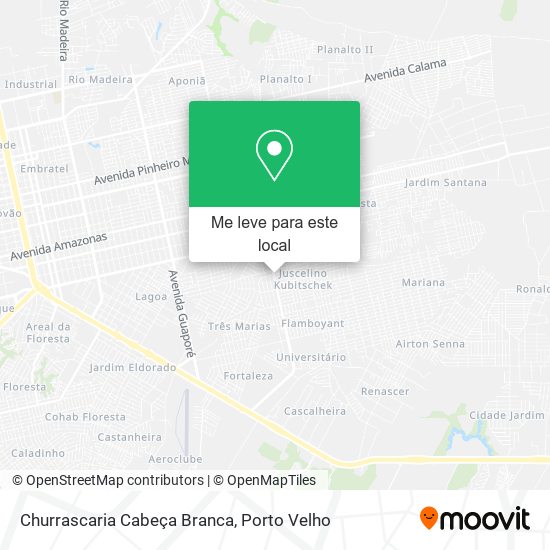Churrascaria Cabeça Branca mapa