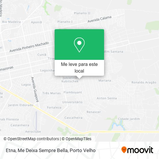 Etna, Me Deixa Sempre Bella mapa