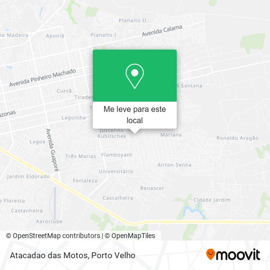 Atacadao das Motos mapa