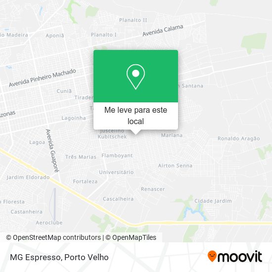 MG Espresso mapa