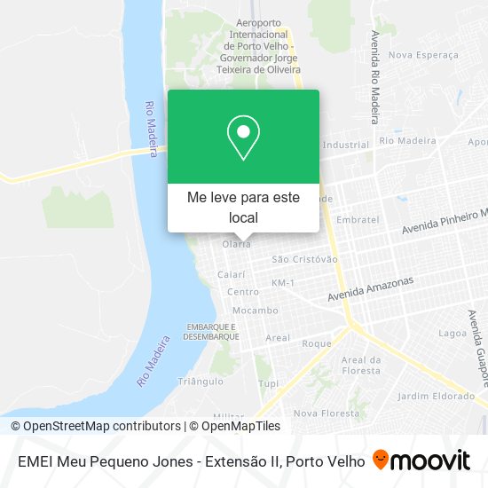 EMEI Meu Pequeno Jones - Extensão II mapa