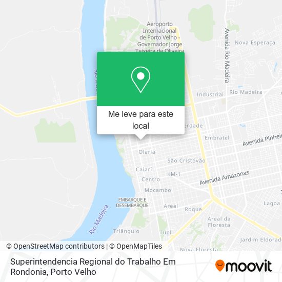 Superintendencia Regional do Trabalho Em Rondonia mapa