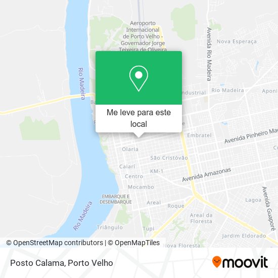 Posto Calama mapa