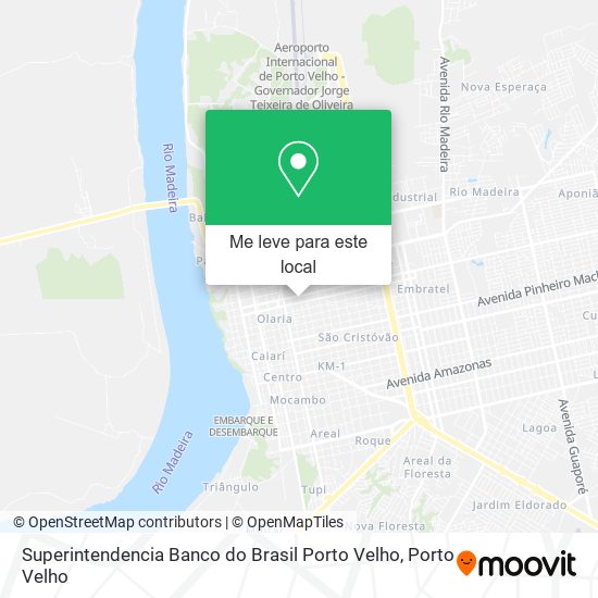 Superintendencia Banco do Brasil Porto Velho mapa