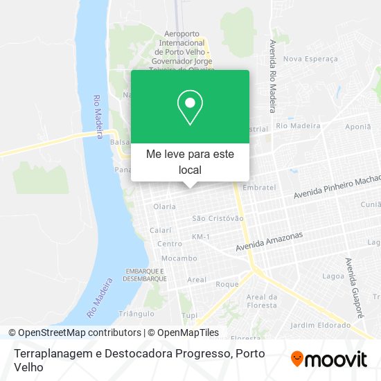 Terraplanagem e Destocadora Progresso mapa