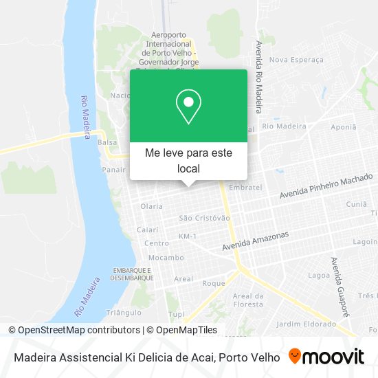Madeira Assistencial Ki Delicia de Acai mapa