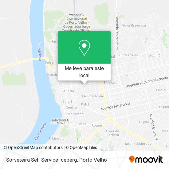 Sorveteira Self Service Iceberg mapa