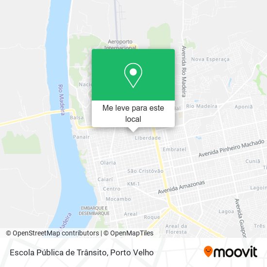 Escola Pública de Trânsito mapa