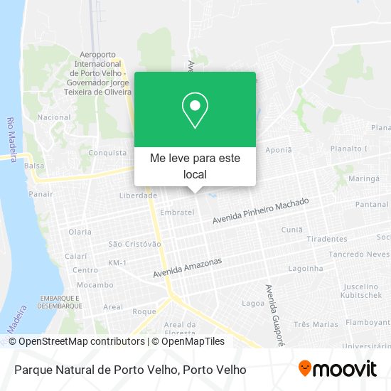 Parque Natural de Porto Velho mapa