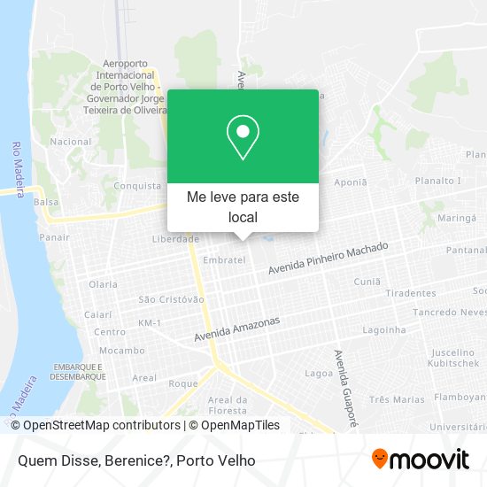 Quem Disse, Berenice? mapa