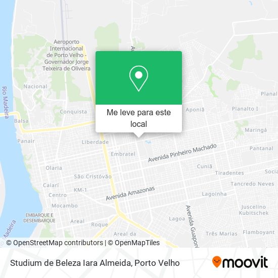 Studium de Beleza Iara Almeida mapa