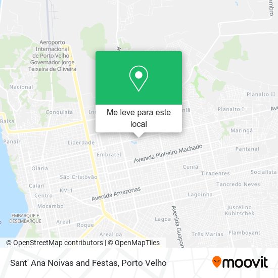 Sant' Ana Noivas and Festas mapa