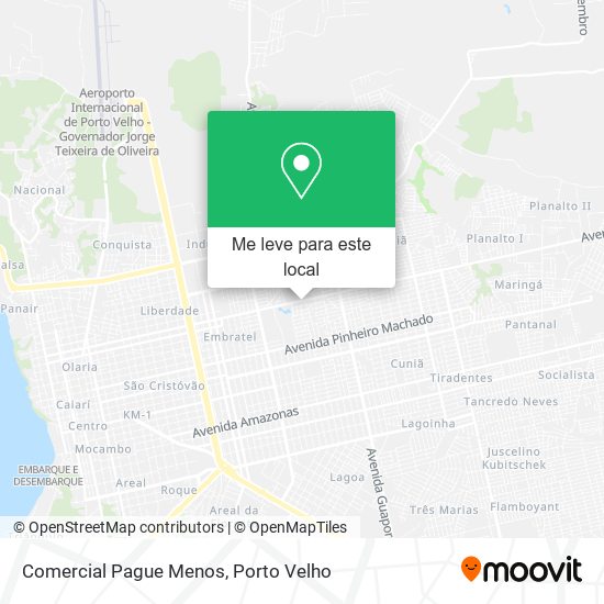 Comercial Pague Menos mapa