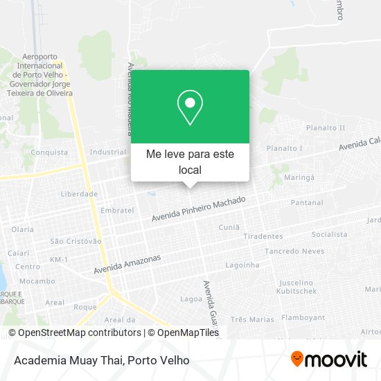 Academia Muay Thai mapa