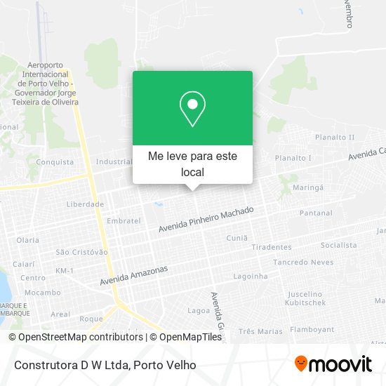 Construtora D W Ltda mapa