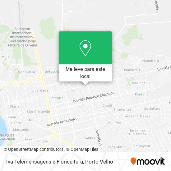 Iva Telemensagens e Floricultura mapa
