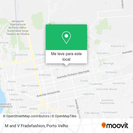 M and V Fradefashion mapa