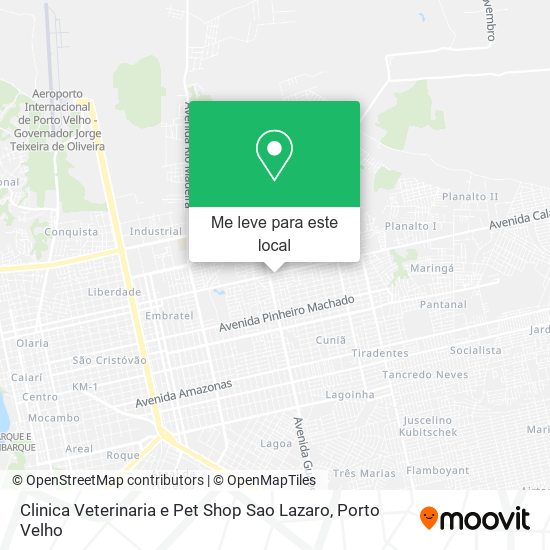 Clinica Veterinaria e Pet Shop Sao Lazaro mapa