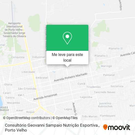 Consultório Geovanni Sampaio Nutrição Esportiva. mapa